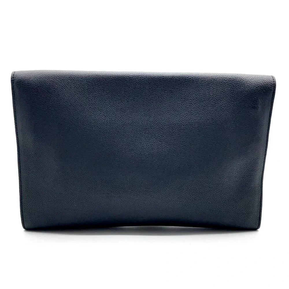 Auth GUCCI Leather Black Clutch Bag/Briefcase 🔥EUC Condition w/ key & dustbag